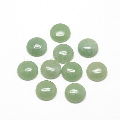 Natural Green Aventurine Cabochons X-G-R416-14mm-43-1