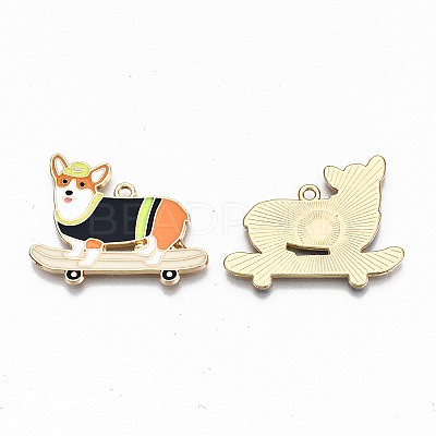 Alloy Enamel Pendants X-ENAM-N055-003-NR-1