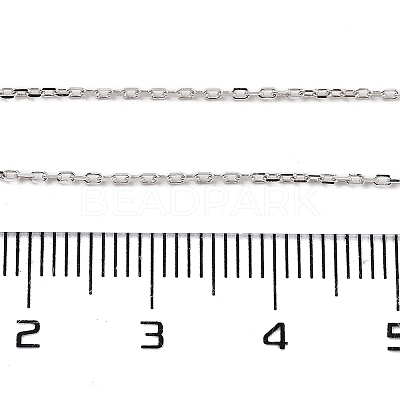 925 Sterling Silver Paperclip Chains STER-P064-04S-1
