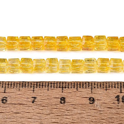 Crackle Transparent Glass Beads Strands GLAA-N062-4mm-07-1