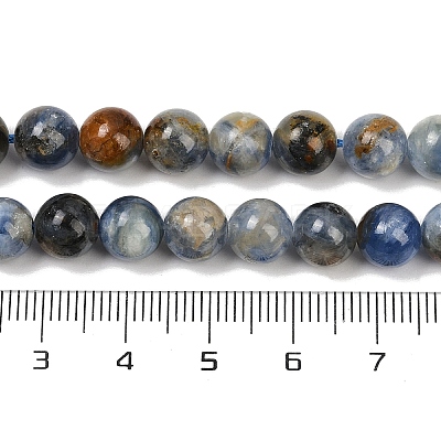 Natural Kyanite Beads Strands G-NH0046-C04-8mm-1