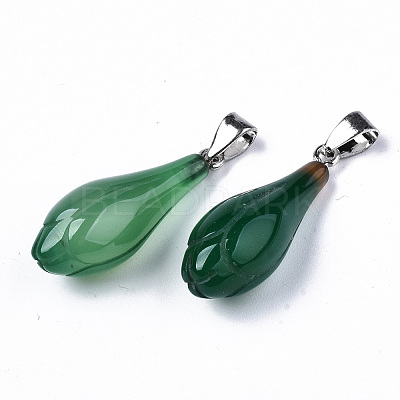 Natural Agate Pendants G-S359-190-1