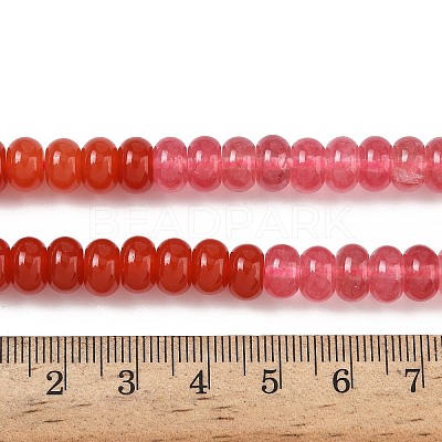 Gradient Color Natural White Jade Beads Strands G-NH0006-A04-01-1