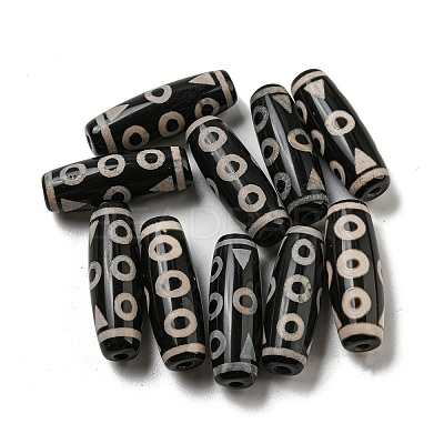 Tibetan Style dZi Beads Strands G-P526-B09-1
