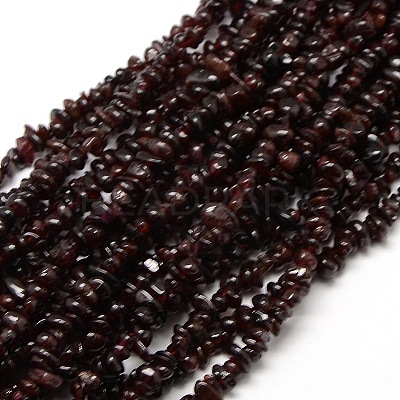 Natural Garnet Beads Strands X-G-P035-14-1
