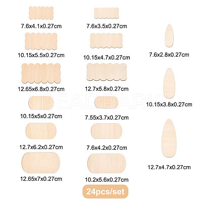 Unfinished Wood Cutouts WOOD-WH0029-18-1