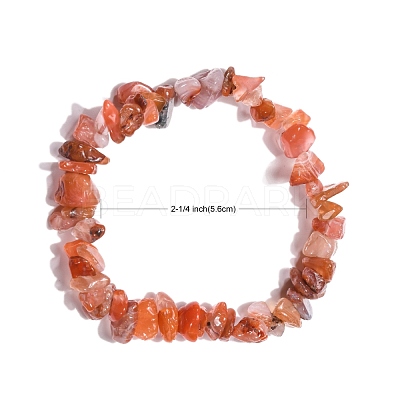 Natural & Synthetic Mixed Stone Chips Stretch Bracelets BJEW-JB01308-1
