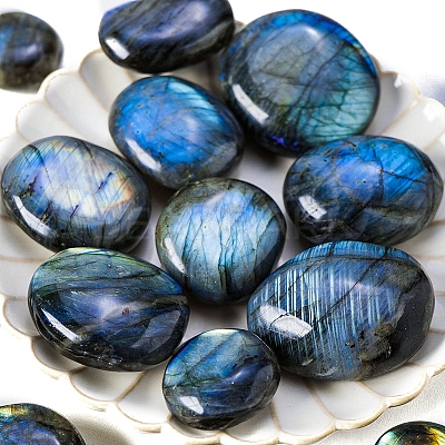 Natural Labradorite Oval Stone PW-WG14895-02-1