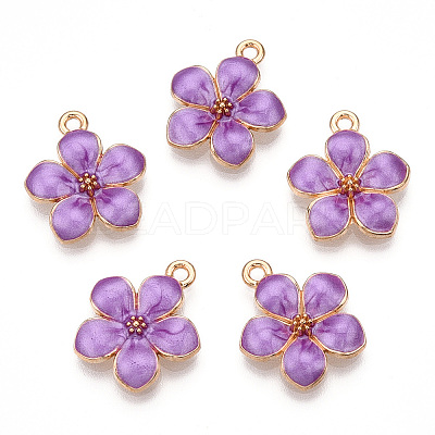 Zinc Alloy Enamel Pendants X-PALLOY-I124-10G-D-1