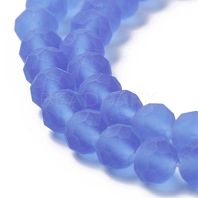 Transparent Glass Beads Strands EGLA-A034-T6mm-MD14-1