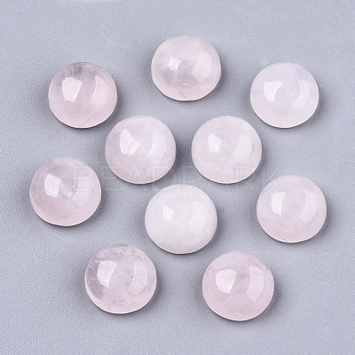 Natural Rose Quartz Cabochons G-N326-59H-1