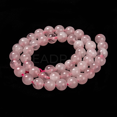 Natural Madagascar Rose Quartz Beads Strads X1-G-D655-8mm-1