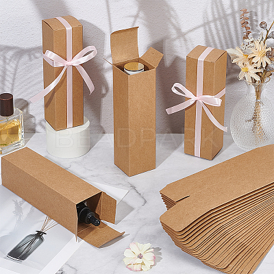 Kraft Paper Packing Boxes for Essential Oil Gift CON-WH0107-59A-01-1