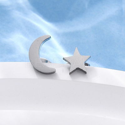 Tarnish Resistant 304 Stainless Steel Stud Earrings X-EJEW-F227-18P-1