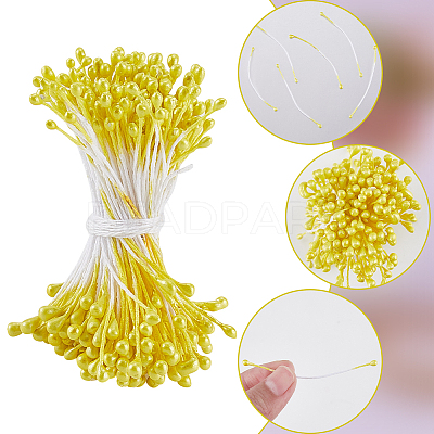 Cotton with Gypsum Artificial Flower Core for Hairpin Accessories DIY-WH20001-21A-1