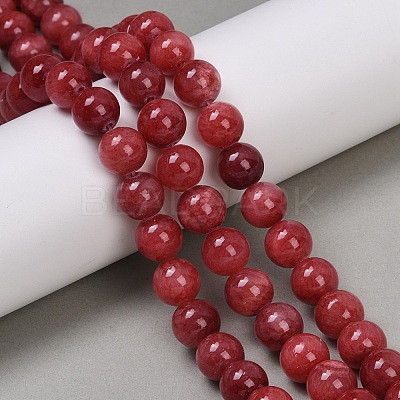 Natural Mashan Jade Round Beads Strands G-D263-10mm-XS04-01-1