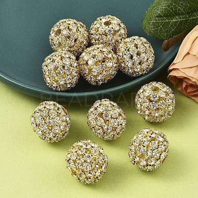 Brass Rhinestone Beads RSB082-NFG-1