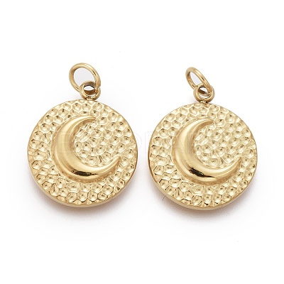 Ion Plating(IP) 316 Surgical Stainless Steel Charms STAS-F256-043G-1