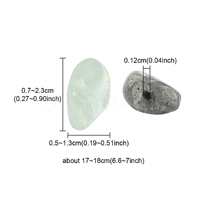Electroplated Natural Fluorite Beads Strands G-YW0001-41-1