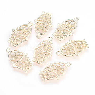 Brass Pendants KK-F755-14G-NF-1