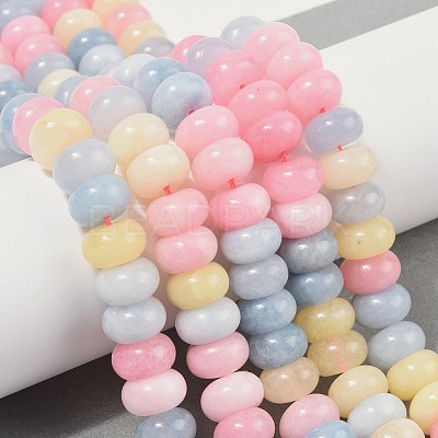 Dyed Natural White Jade Beads Strands X-G-G107-A14-01-1
