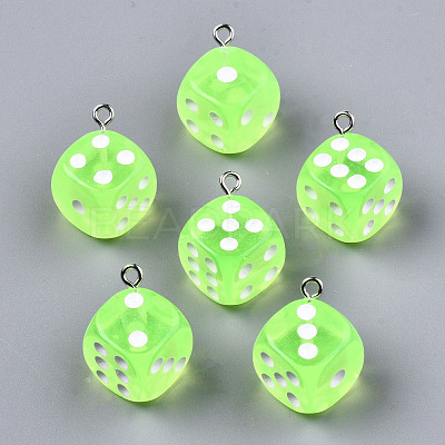 Transparent Epoxy Resin Pendants X-CRES-N025-12A-A06-1