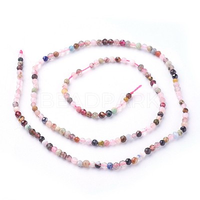 Natural Mixed Gemstone Beads Strands X-G-F619-21-2mm-1