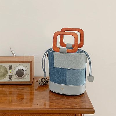 Wooden Bag Handle FIND-WH0063-89A-1