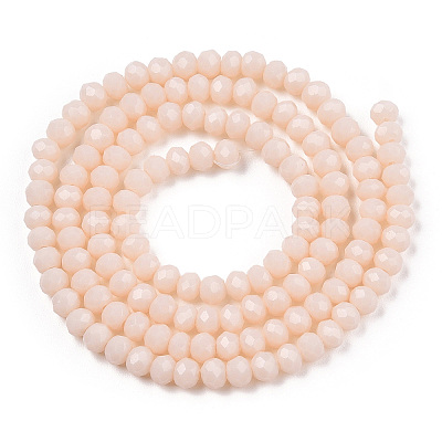 Opaque Solid Color Glass Beads Strands EGLA-A034-P3mm-D17-1