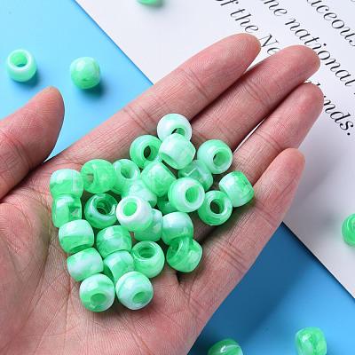 Acrylic European Beads MACR-S375-002A-01-1