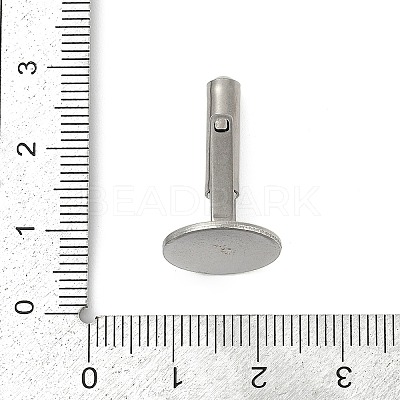 Non-Tarnish 304 Stainless Steel Cuff Buttons STAS-H124-10P-1