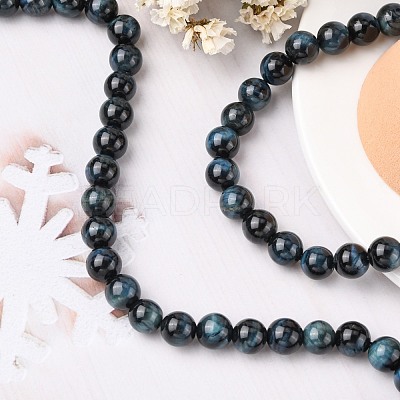 Natural Tiger Eye Beads Strands G-G448-10mm-19AB+-1