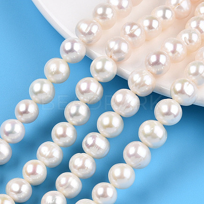 Natural Cultured Freshwater Pearl Beads Strands PEAR-N013-08C-1