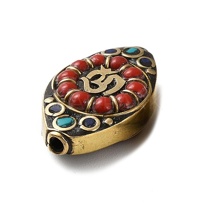 Handmade Tibetan Style Beads KK-G473-01AG-1