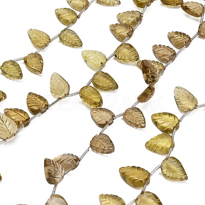 Natural Smoky Quartz Carved Beads Strands GG-CBA0C95-E07-1