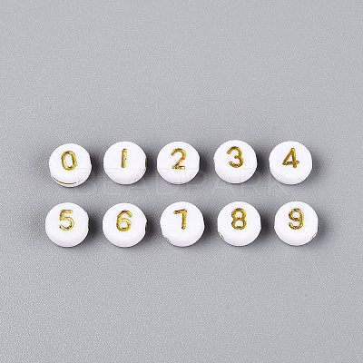 Opaque Acrylic Beads SACR-Q001-12E-1
