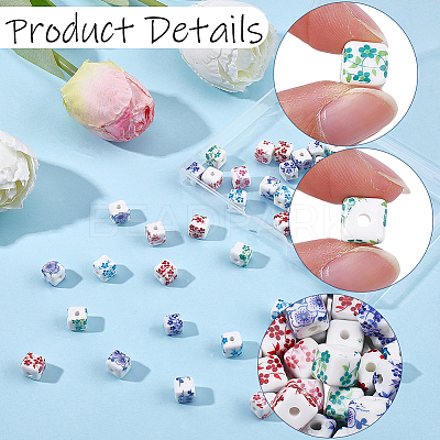 Handmade Porcelain Beads PORC-SC0001-32B-1