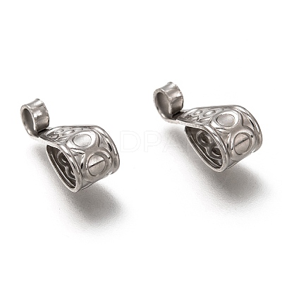 Non-Tarnish 304 Stainless Steel Snap on Bails X-STAS-P263-02P-1