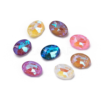 Glass Rhinestone Cabochons X-RGLA-I002-A03-1