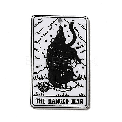 Tarot Theme Printed Acrylic Pendants MACR-G061-04S-1