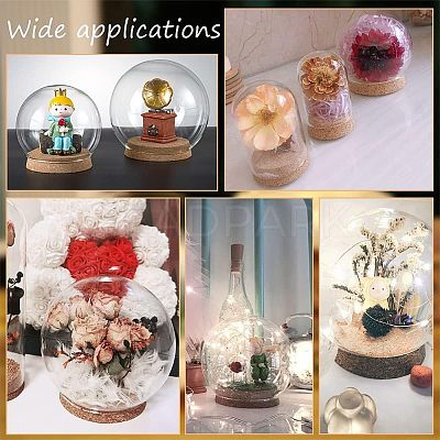 2 Sets High Borosilicate Glass Dome Cover DJEW-NB0001-19-1