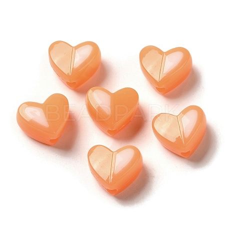Imitation Jelly Acrylic Opaque Beads SACR-R741-01D-1
