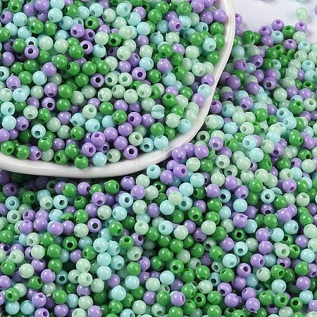 Opaque Acrylic Beads X1-OACR-H118-07A-06-1