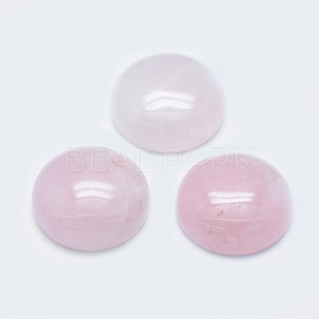 Natural Rose Quartz Cabochons G-G760-B02-16-1
