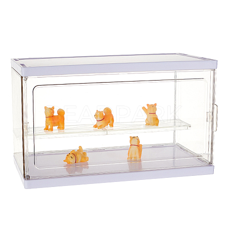 2-Tier Assemble Acrylic Minifigures Display Case ODIS-WH0038-13-1