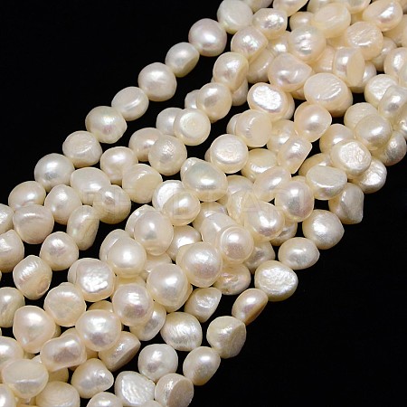 Natural Cultured Freshwater Pearl Beads Strands X-PEAR-L001-A-01-1