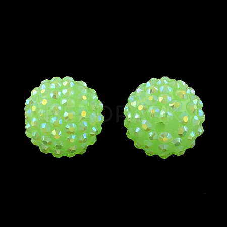 AB-Color Resin Rhinestone Beads RESI-S315-14x16-13-1