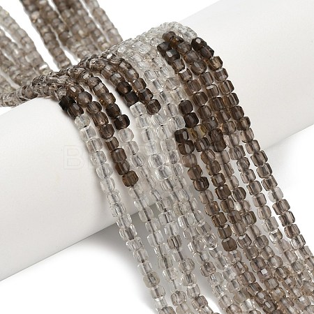 Natural Smoky Quartz Beads Strands G-L634-D09-2.5x2.5mm-1