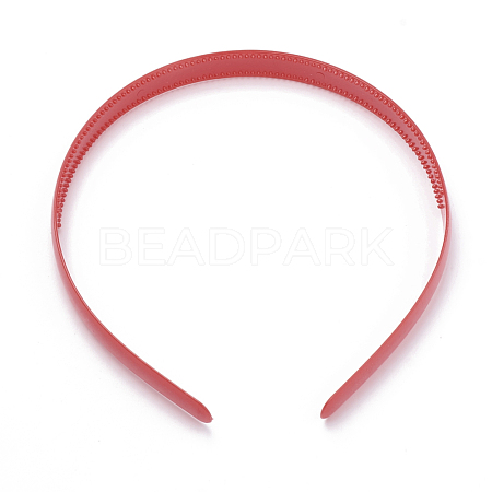 Hair Accessories Plain Plastic Hair Band Findings OHAR-N005-01B-1