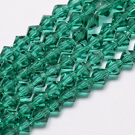 Imitate Austrian Crystal Bicone Glass Beads Strands LS-GLAA-F029-4x4mm-10-1